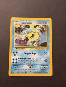 Gyarados 6/102 Holo Rare Base Set WOTC Pokemon Card HP - Image 1