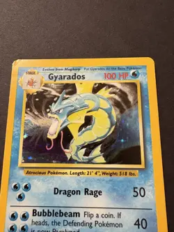 Gyarados 6/102 Holo Rare Base Set WOTC Pokemon Card HP - Image 7