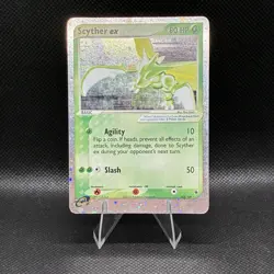 Scyther ex 102/109 Ruby and Sapphire Holo Rare (Has Small Crease) Vintage Card - Image 1