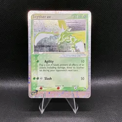 Scyther ex 102/109 Ruby and Sapphire Holo Rare (Has Small Crease) Vintage Card - Image 2