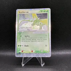 Scyther ex 102/109 Ruby and Sapphire Holo Rare (Has Small Crease) Vintage Card - Image 3