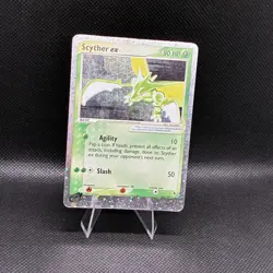 Scyther ex 102/109 Ruby and Sapphire Holo Rare (Has Small Crease) Vintage Card - Image 4