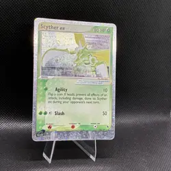 Scyther ex 102/109 Ruby and Sapphire Holo Rare (Has Small Crease) Vintage Card - Image 5