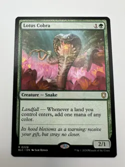 MTG TCG Lotus Cobra Commander: Bloomburrow Regular - Image 1