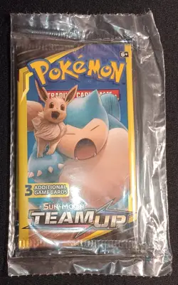 1 Double Pack Pokemon SM Team Up 3-card 2 Mini Booster Packs New Pikachu Zekrom - Image 2