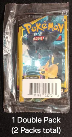 1 Double Pack Pokemon SM Team Up 3-card 2 Mini Booster Packs New Pikachu Zekrom - Image 3