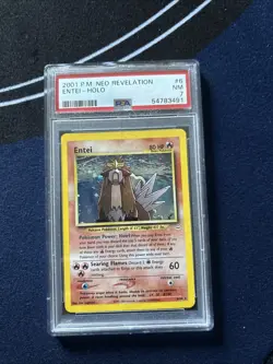 2001 P.M. Neo Revelation Entie-Holo Trading Card #6 PSA NM-MT 7 - Image 3
