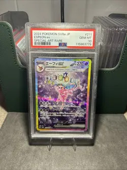 Pokémon Espeon EX 211/187 Terastal Festival SAR Holo Card Japanese PSA 10 - Image 3