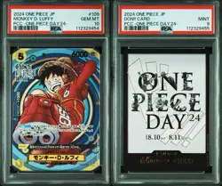 PSA 10&9 2024 One Piece Monkey D Luffy One Piece Day'24 #109  Don!! card SEQ set - Image 1
