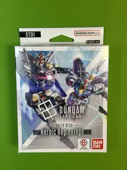 Gundam Card Game ST01-001 Heroic Beginnings Starter Deck Bandai English Sealed - Image 1