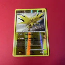 Zapdos 48/147 Platinum Supreme Victors Pokémon 2009 Card Reverse Holo Rare MP - Image 10