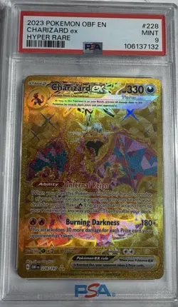 Pokémon TCG Charizard EX Obsidian Flames Holo Hyper Rare Card 228/197 - Image 3