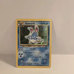 Azumarill Pokemon Card Neo Genesis 2/111 Holo Rare Unlimited Nintendo TCG - Image 4