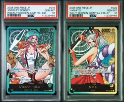 PSA 10 Bonney Yamato Seq OP07-019 OP06-022 Lecafig WEEKLY Jump ONE PIECE Card - Image 1
