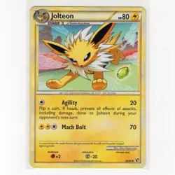 Pokémon TCG Jolteon 28/90 HGSS Undaunted Regular Common Card EN-MP 2010 - Image 1