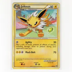 Pokémon TCG Jolteon 28/90 HGSS Undaunted Regular Common Card EN-MP 2010 - Image 4