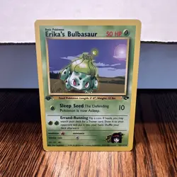 Pokémon TCG Erika's Bulbasaur Gym Challenge Card 39/132 1st EDITION - Image 3