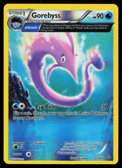 Gorebyss (Alpha) 52/160 Rare Primal Clash Reverse Holo Pokémon Card - Image 1