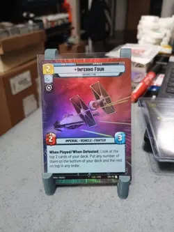 Star Wars Unlimited Inferno Four Foil Hyperspace Card #297 Spark Of Rebellion - Image 1