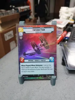 Star Wars Unlimited Inferno Four Foil Hyperspace Card #297 Spark Of Rebellion - Image 2