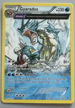 Gyarados 21/98 – 2015 XY: Ancient Origins Holo Rare Pokémon Card – NM Condition - Image 2