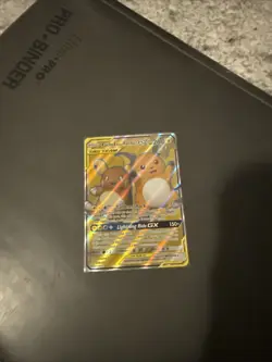 Pokémon TCG Raichu Alolan Tag Team GX Full Art Holo Card 220/236 - Image 1