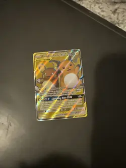 Pokémon TCG Raichu Alolan Tag Team GX Full Art Holo Card 220/236 - Image 3