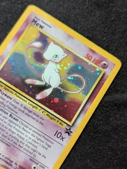 Pokemon Card Mew Holographic Black Star Promo #9 Card WOTC 1999-2000 Damaged - Image 5