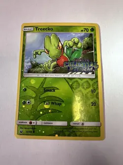 Treecko Sun & Moon Celestial Storm Reverse Holo 8/168 Pokemon Card 2018 - Image 9