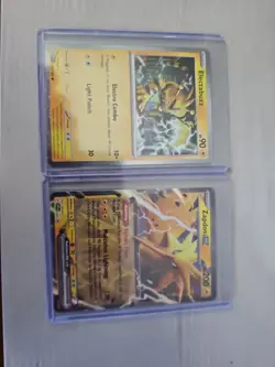 Zapdos ex 049 And Electabuzz ( Cosmos Holo ) Scarlet & Violet Promo Cards Holo - Image 2