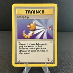 Scoop Up 107/130 Base Set 2 Rare Non-Holo Vintage Pokemon Card NM - Image 1