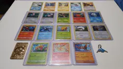Pokemon Card Lot of 18 Promo Cards plus Golden Jigglypuff and Latios Pin - Image 1
