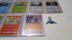 Pokemon Card Lot of 18 Promo Cards plus Golden Jigglypuff and Latios Pin - Image 6