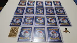 Pokemon Card Lot of 18 Promo Cards plus Golden Jigglypuff and Latios Pin - Image 8
