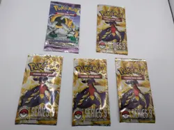 Pokemon Diamond/Pearl Stormfront & POP Series 9 EMPTY Booster Packs x5 NO CARDS! - Image 1