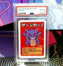 Gengar Old Maid Pokemon Center Card Babanuki Game Japanese Nintendo 2019 PSA 10 - Image 1