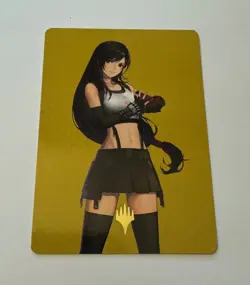 Magic MtG: Tifa, Martial Artist *Gold-Stamped Art Card* (Final Fantasy), NM - Image 2