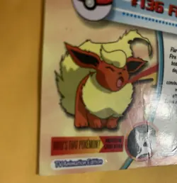 Topps Chrome #136 Flareon Pokemon Card Chrome Series 2 2000 - Image 5
