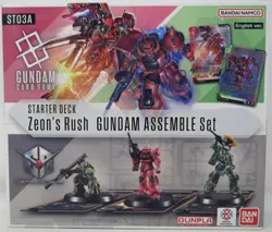 Gundam Card Game Starter Deck Zeon's Rush Gundam Assemble Set English - Image 1
