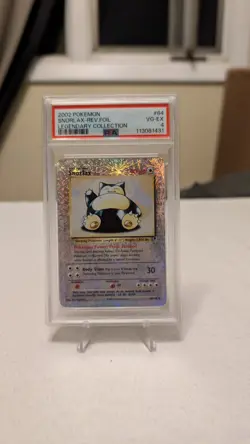 2002 POKEMON LEGENDARY COLLECTION #64 SNORLAX-REVERSE FOIL PSA 4 - Image 1