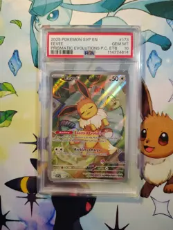 2025 POKEMON SVP EN-SV POKEMON CENTER ETB BLACK STAR PROMO #173 EEVEE PSA 10 - Image 1