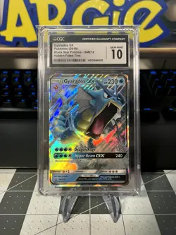 CGC 10 Gyarados GX SM212 2019 Sun & Moon Black Star Promos PokÃ©mon Card - Image 1