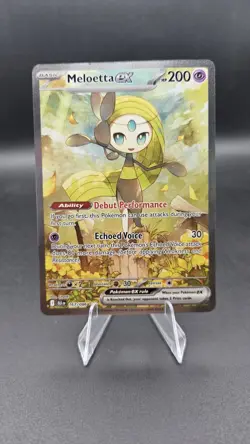 MELOETTA EX 167/086 SIR SPECIAL ILLUSTRATION RARE Pokemon S&V BLACK BOLT ENGLISH - Image 1