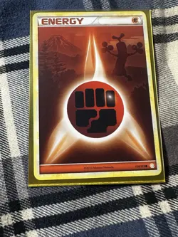 PokÃ©mon TCG Fighting Energy HeartGold SoulSilver Regular Card 120/123 - Image 1