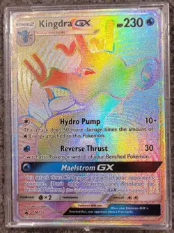 Kingdra GX SM155 MP Full Art Cool Rainbow Rare Black Star Pokemon Promo! - Image 1