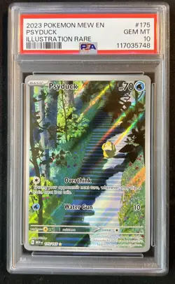 Pokemon Psyduck 175/165 Scarlet & Violet 151 Illustration Rare GEM MINT PSA 10 - Image 1
