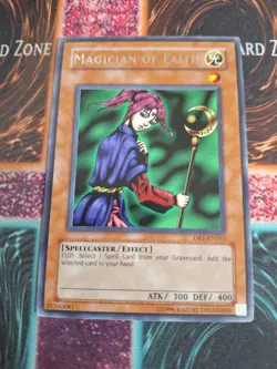 Yu-Gi-Oh! Magician of Faith DB1-EN163 Rare Unlimited Near Mint - Image 1
