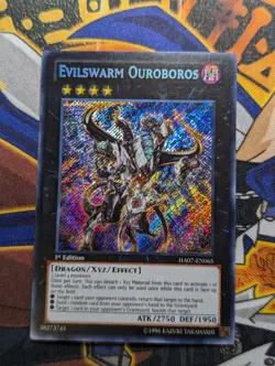 YUGIOH Evilswarm Ouroboros Secret Rare 1st Edition HA07-EN065 - VLP - Image 2