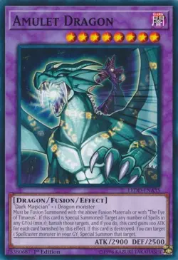 Amulet Dragon - LEDD-ENA35 - Common - 1st Edition LP YuGiOh!  Legendary Dragon D - Image 1