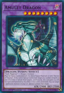 Amulet Dragon - LEDD-ENA35 - Common - 1st Edition LP YuGiOh!  Legendary Dragon D - Image 2